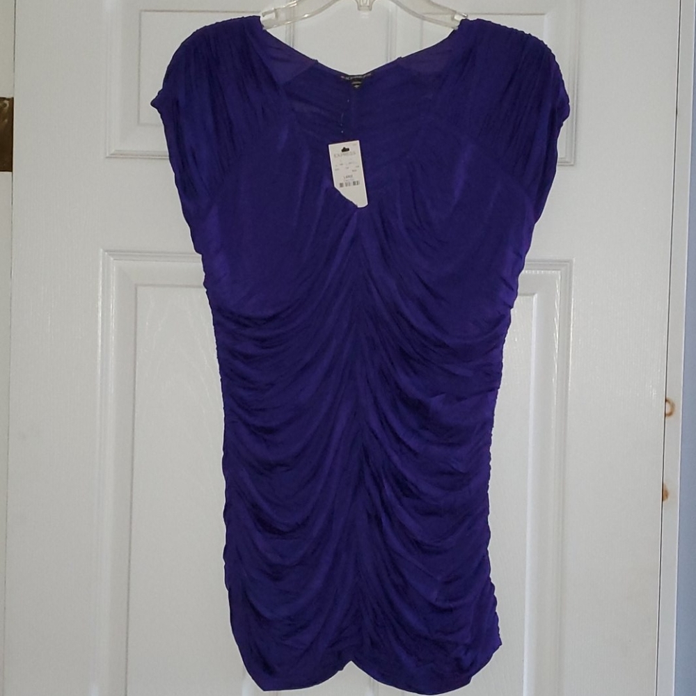 Express Shirred Top, L